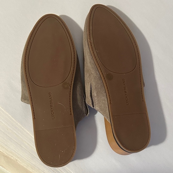 Lucky Brand Brown Suede Slip-On Mules size 7.5 - Picture 6 of 6